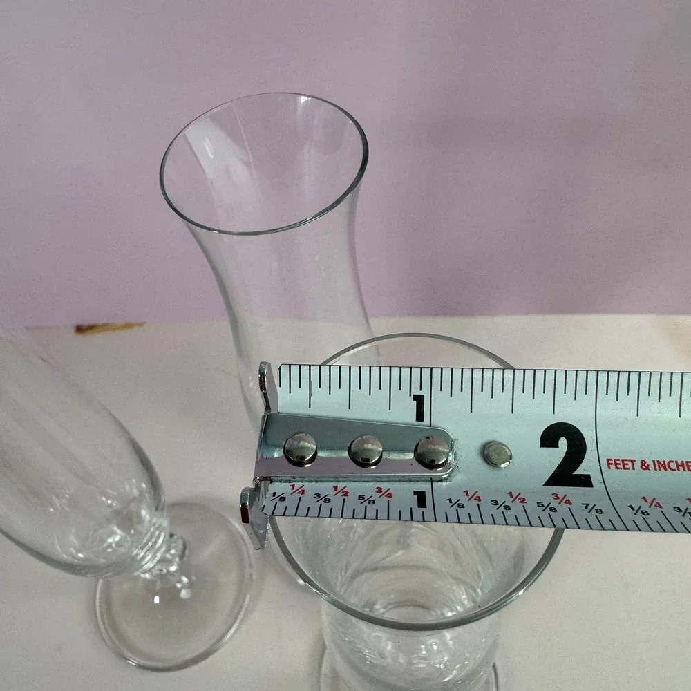 VTG Mikasa High Society Crystal Bud Vase Bow Ribbon 9.5